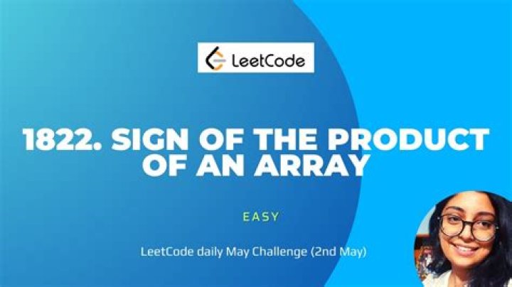 1822.Sign Of the product of An array leetcode