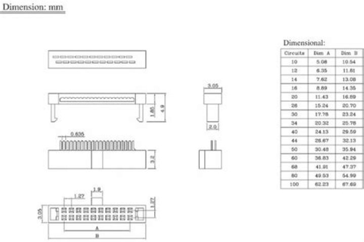 26-pin IDC connector for LPT header