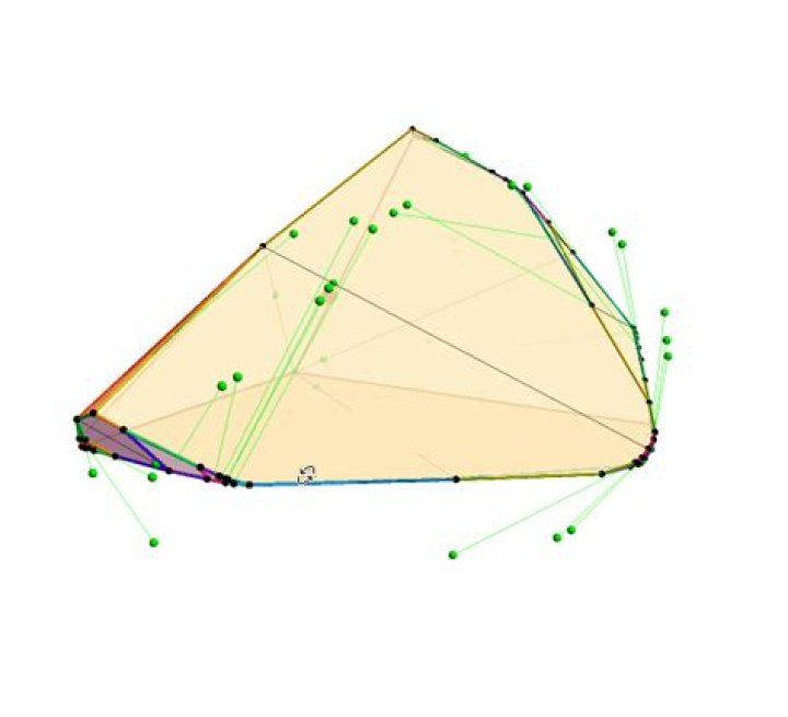3D picture of the 38-sided Engel space-filling polyhedron