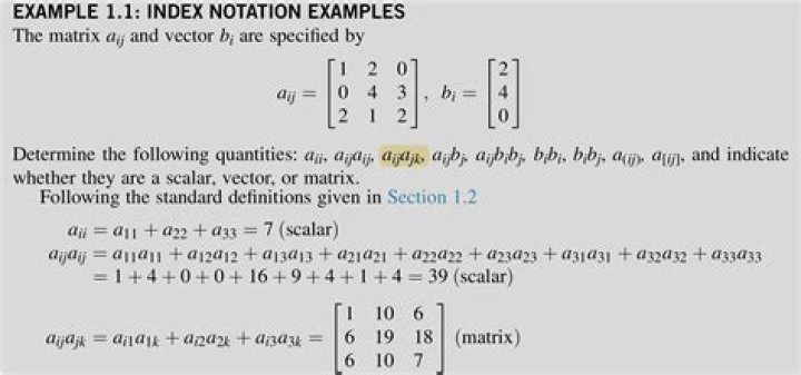 $A = (a_{ij})$ in the matrix definition