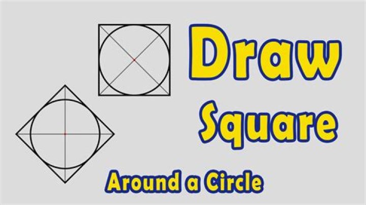 A circle and square