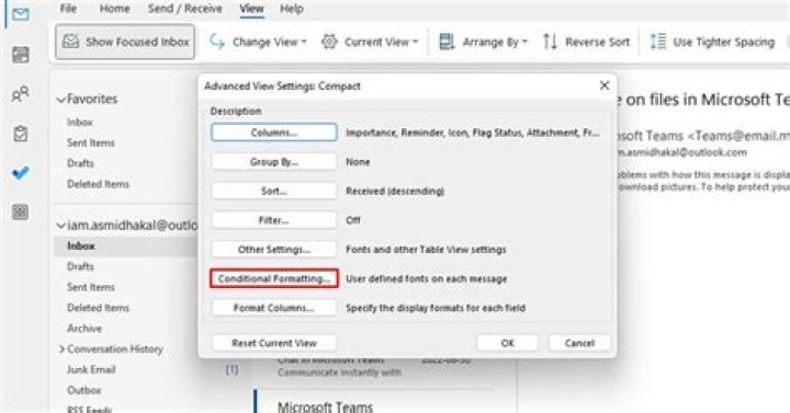 Able to conditional format Outlook 2013 calendar where Required Attendee's email domain is anything other than MYCOMPANY.COM?