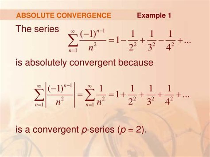 Absolute convergence of an infinite complex series