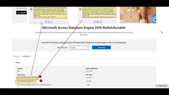 Access Database Engine won't install