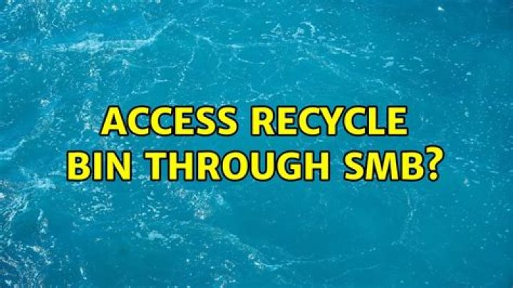 Access Recycle Bin through SMB?
