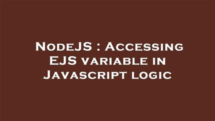 Accessing EJS variable in Javascript logic