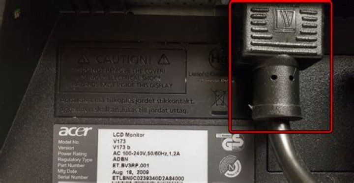 Acer Monitor - No Response to Power Supply?