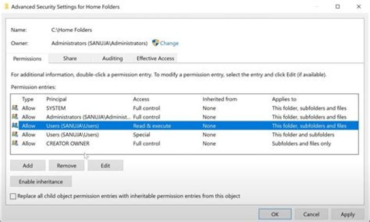 Active Directory setup with Profile Path and Home Folder
