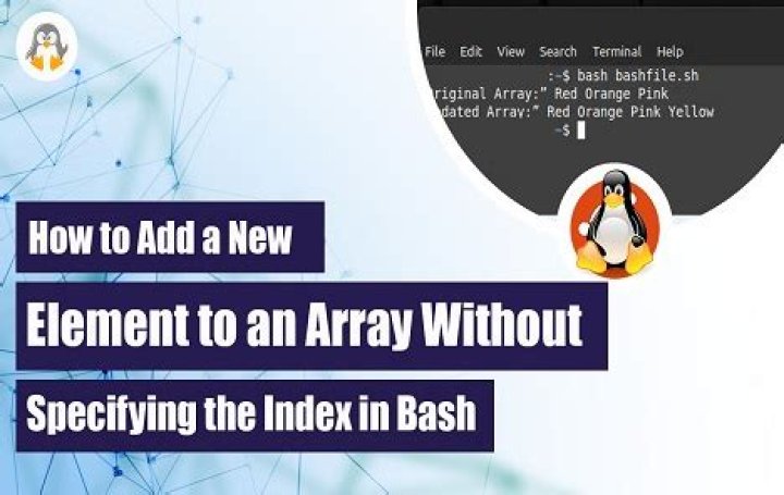 Add a new element to an array without specifying the index in Bash