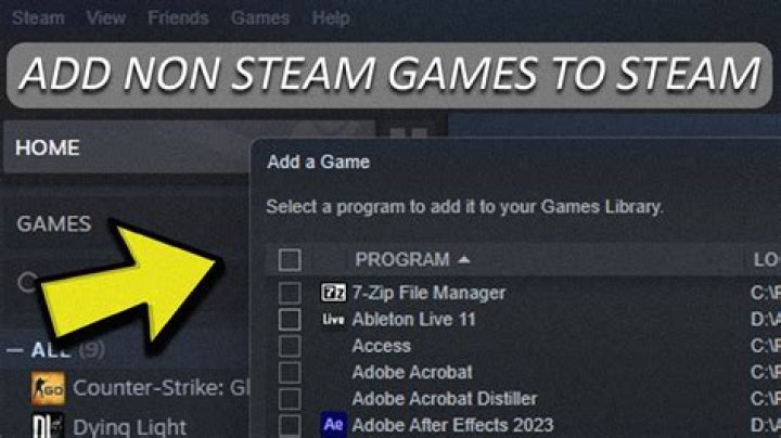 Add a NonSteam Game