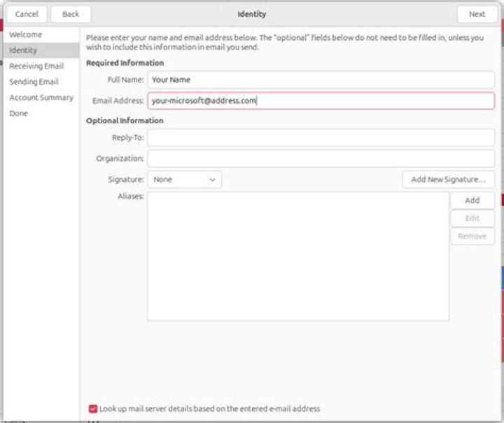 Add Microsoft Exchange account to calendar