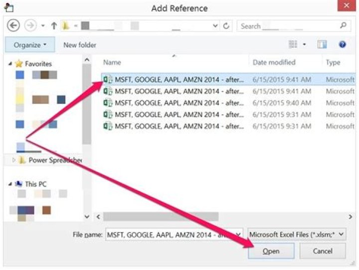 Add Reference Dialog