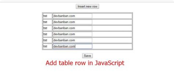 Add table row in jQuery