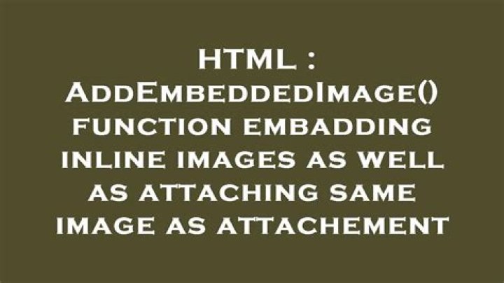 AddEmbeddedImage() function embadding inline images as well as attaching same image as attachement