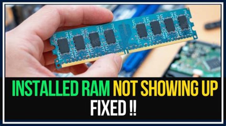 Additional RAM memory not recognized