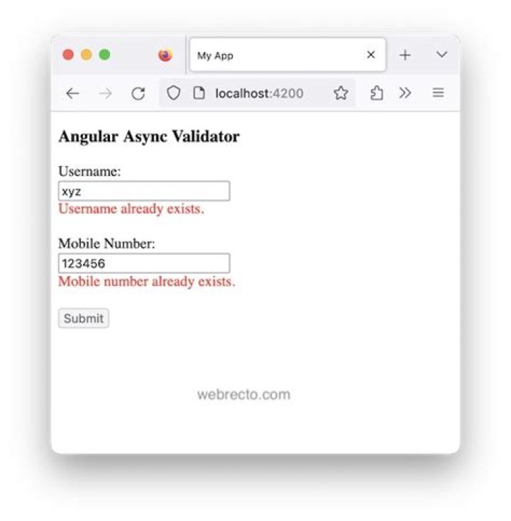 advanced custom validator for template driven form with dynamic input