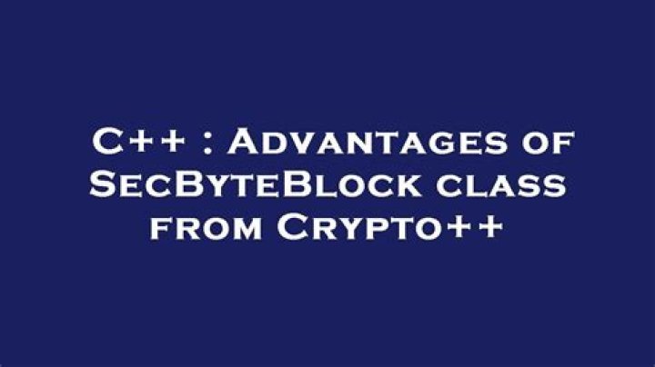 Advantages of SecByteBlock class from Crypto++