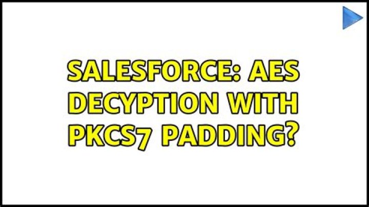 AES PKCS7 padding