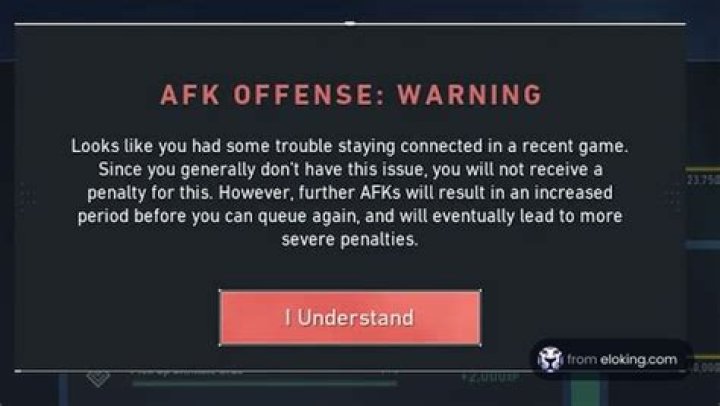 AFK warning at 30 seconds