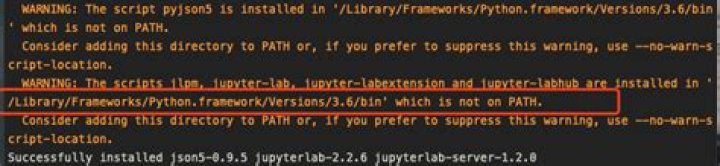 After installing with pip, 