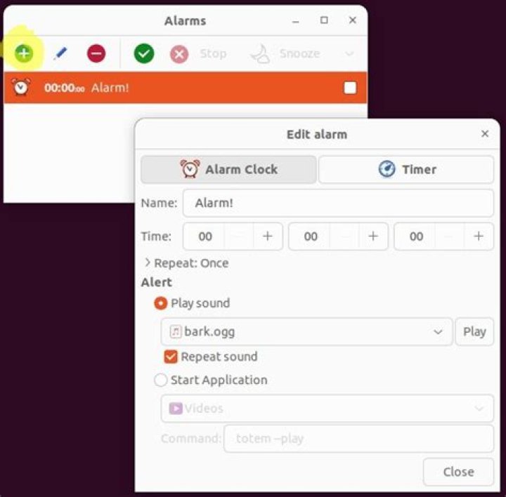 Alarm clock for Ubuntu