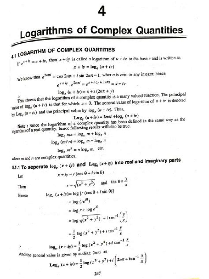 Algorithms for computing matrix logarithm.