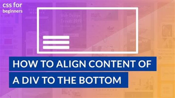 Align bottom content