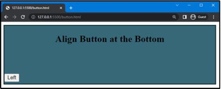 Align button at the bottom of div using CSS