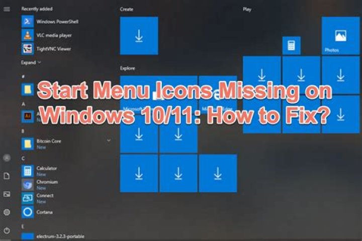 All Windows 10 Apps Icons Disappeared