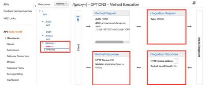 Allow CORS options