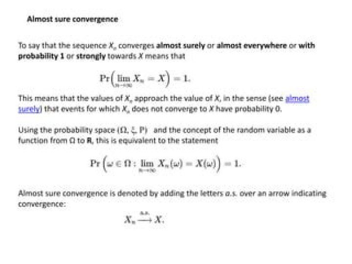 Almost sure convergence and L1 convergence