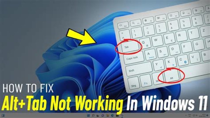 Alt-TAB and Windows key not working on a new laptop