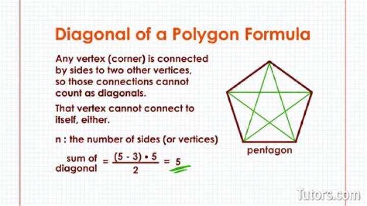 Alternative formula for number of diagonals in a polygon?