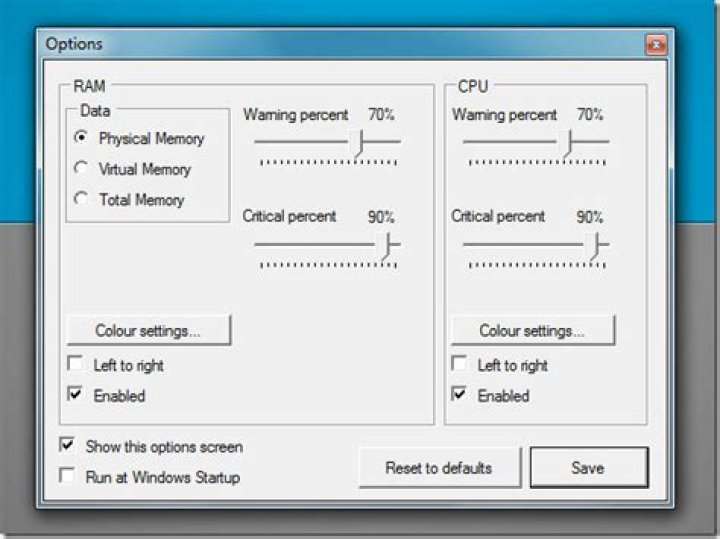 Always show windows CPU monitor graphic in taskbar