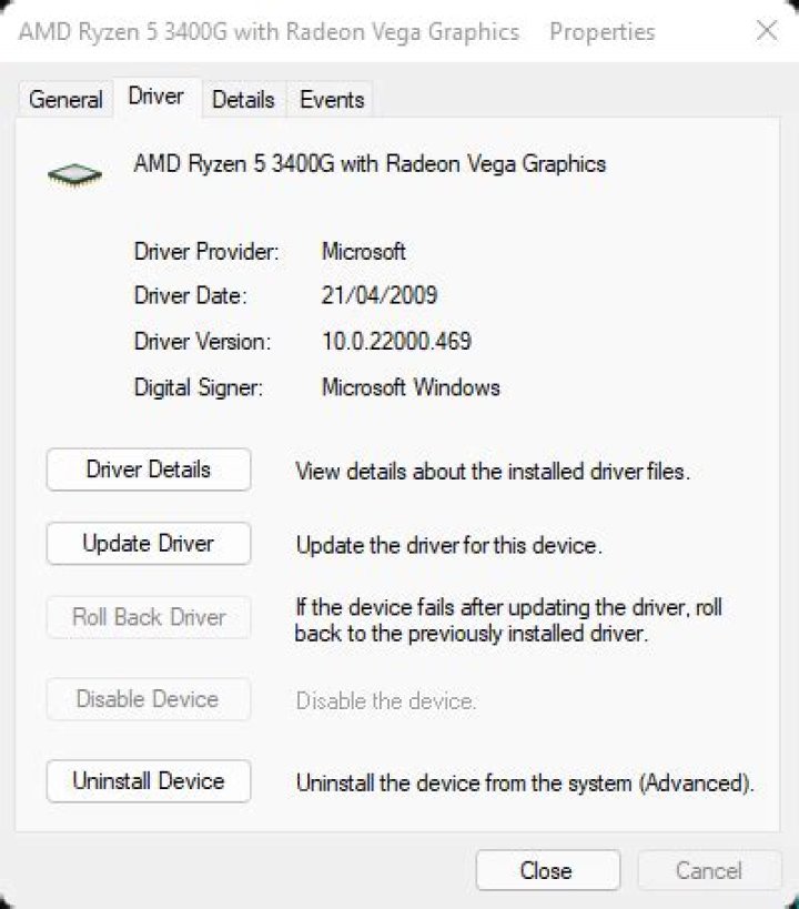 AMD Ryzen™ 5 3400G drivers for Ubuntu (can't change screen resolution)