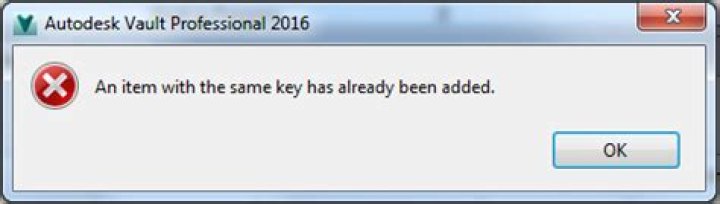 An item with the same key has already been added