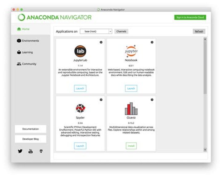 Anaconda Navigator Screenshot