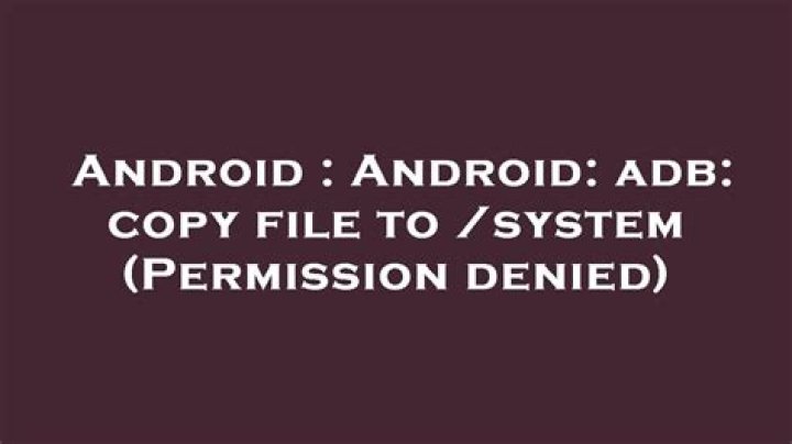 Android: adb: Permission Denied