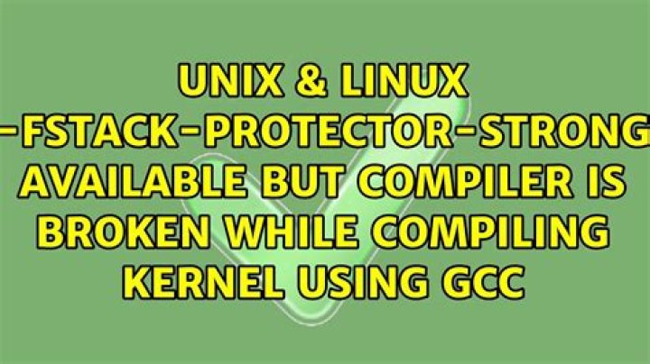 Android kernel 'fstack-protector-strong not supported` error