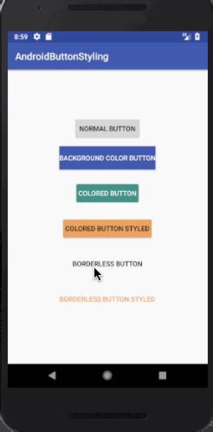 Android Material Design Button Styles