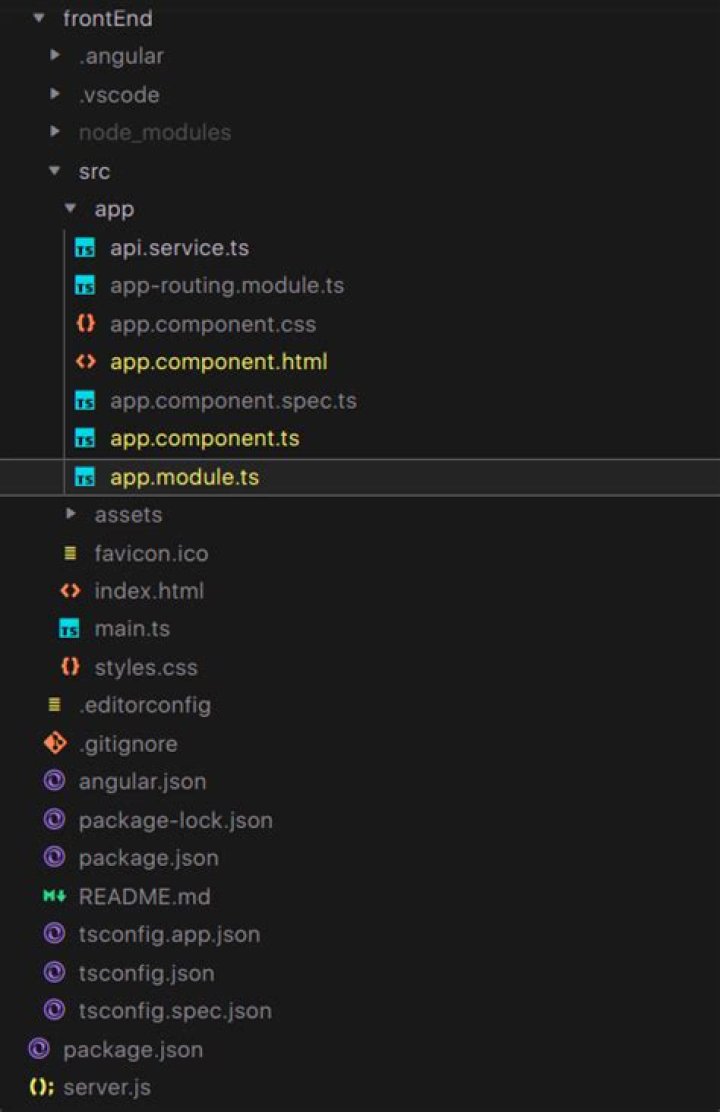 Angular Client Screenshot