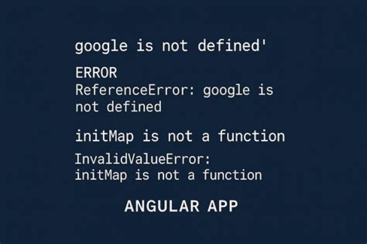 Angular - Google is not defined?