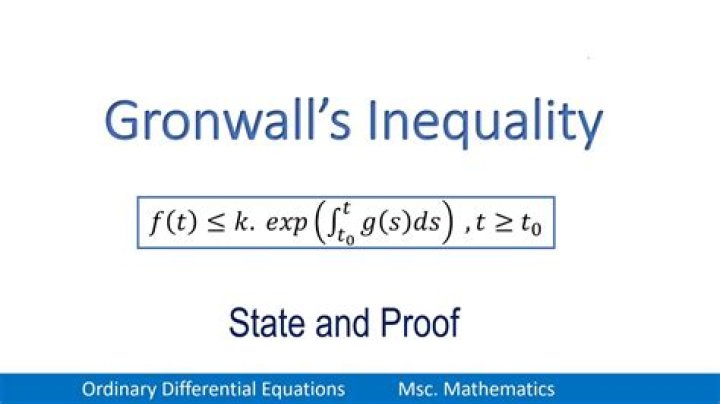 Any other proof for the Gronwall's inequality?