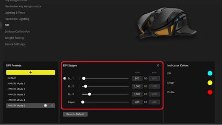 Any ways to maintain a custom DPI setting on a Logitech G400 mouse without the Gaming Software