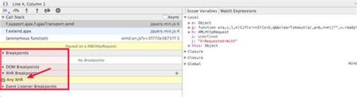 Any XHR Flag in Chrome Dev Tools