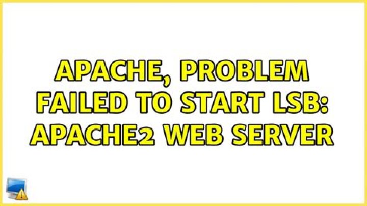 Apache, problem Failed to start LSB: Apache2 web server