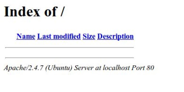 Apache shows index of/ instead of default index html [duplicate]