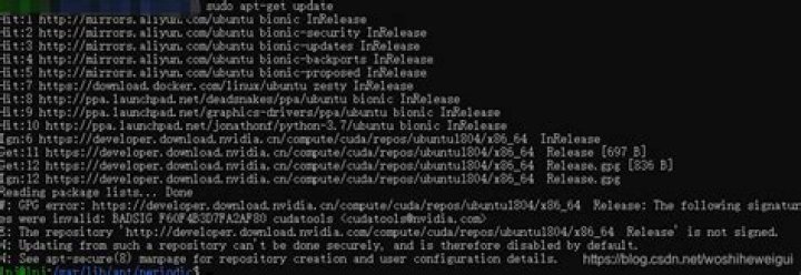 apt-get update not working apt-secure(8) manpage for repository creation