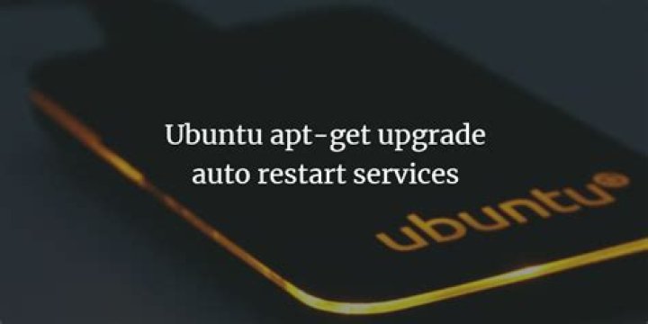 apt-get upgrade auto restart services