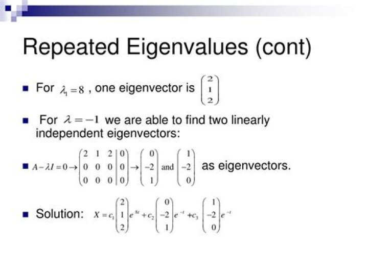 Are eigenvectors with repeated eigenvalues linearly dependant?